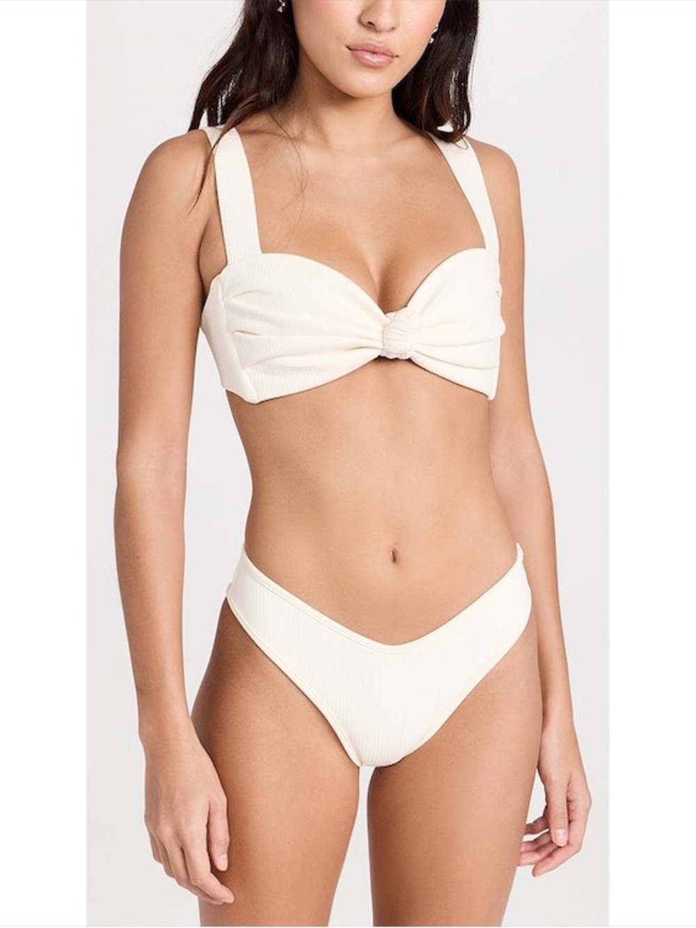 Montce Cream Hayden Bikini Top + Lulu Bikini Bottoms